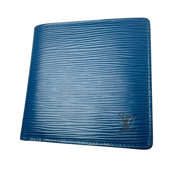 💙Louis Vuitton Blue Epi Leather Bifold Wallet - Picture 1 of 13
